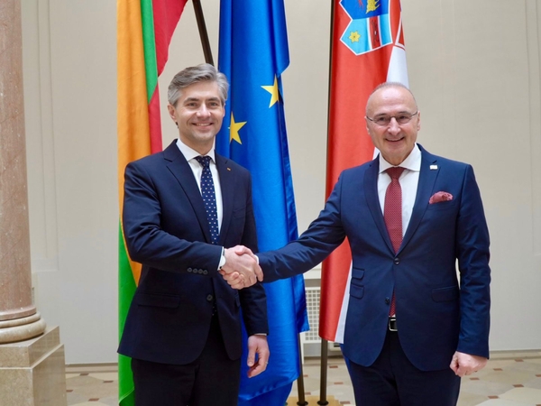 Su Kroatijos diplomatijos vadovu susitikęs Kęstutis Budrys: negalima normalizuoti santykių su Rusija