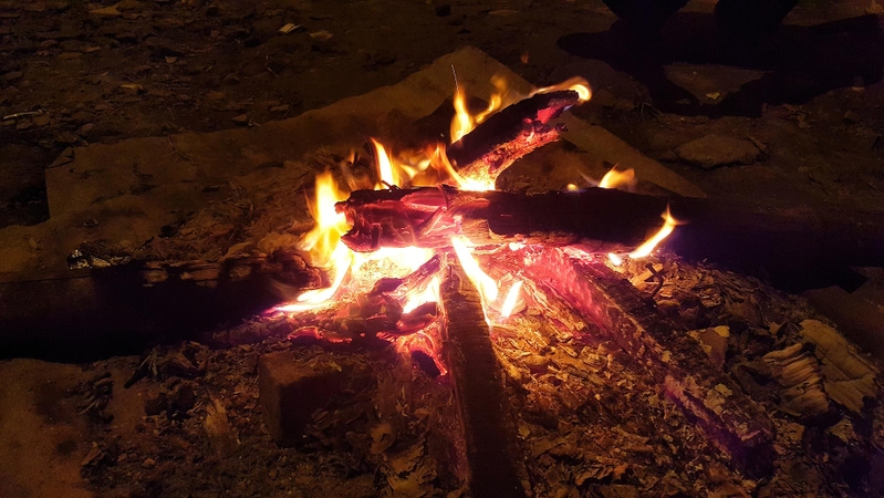 Gesindamas laužą apdegė vyras