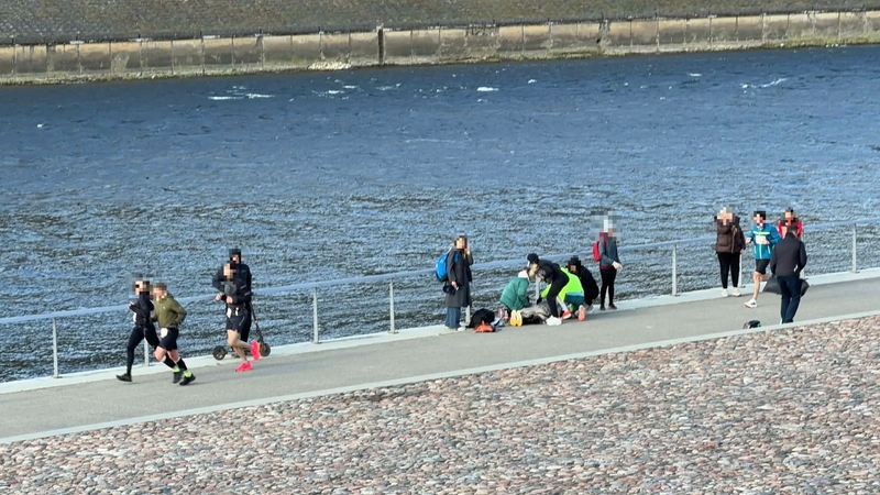 Sujudimas Kauno maratono trasoje: žmogui prireikė medikų pagalbos