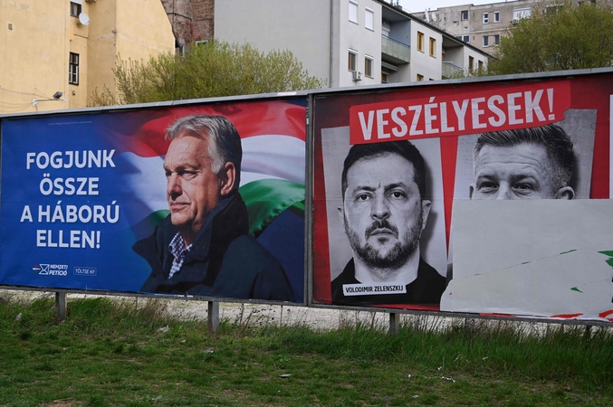 Artėjant rinkimams Vengrijoje, Volodymyras Zelenskis susitiko su vengrų mažuma