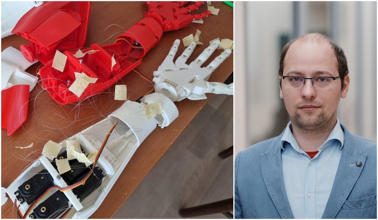 Precizika: L. Aidoko kuriamą naują muziejaus „darbuotoją“ robotą sudarys daugiau nei 500 detalių.