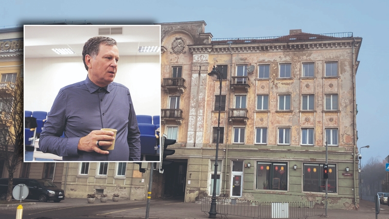 Galimybės: A. Tuma tikisi, kad opias problemas vis dėlto pavyks išspręsti, ir pastatas pačiame miesto centre bus prikeltas naujam gyvenimui.