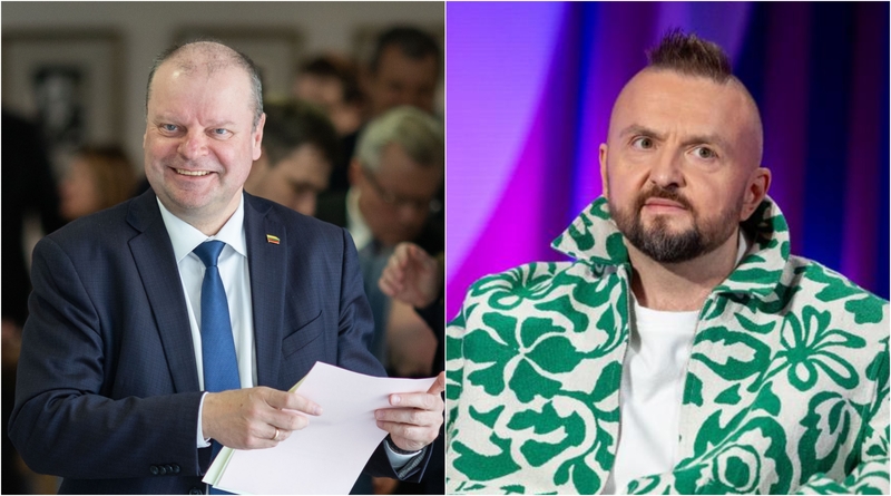 Saulius Skvernelis ir Stanislavas Stavickis-Stano