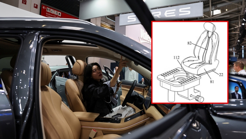 Automobilis su įmontuotu tualetu: kas žinoma apie naują patentą
