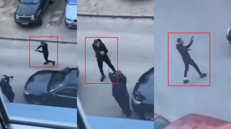 Prie daugiabučio – kraują stingdantis vaizdas: vyras pistoletu taikėsi į žmones