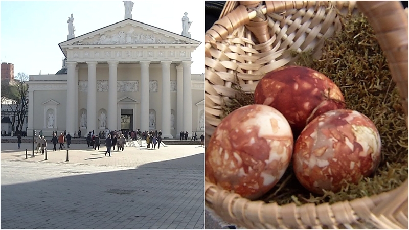 Šventino margučius, duoną, druską, sviestą ir visiems linkėjo taikos