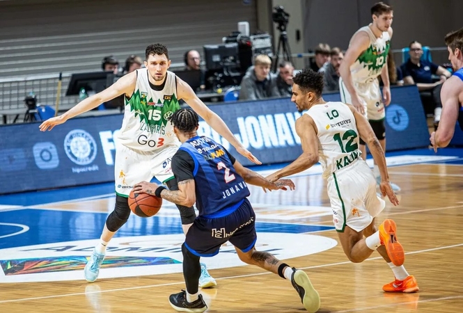 Statistika: svariausiai prie „Žalgirio“ pergalės Jonavoje prisidėjęs L. Birutis (Nr. 15) nepadarė nė vienos klaidos.