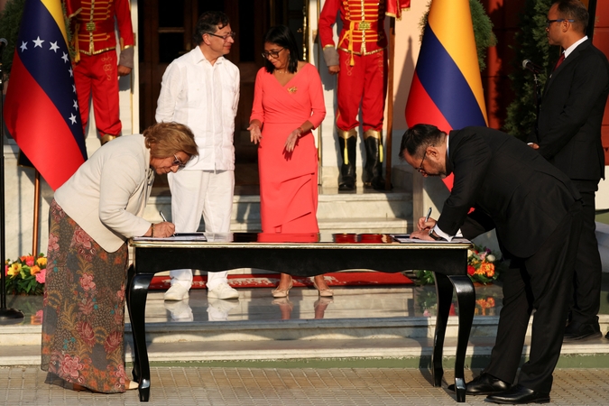 Po Nicolas Maduro nuvertimo Venesuela ir Kolumbija susitarė dėl karinio bendradarbiavimo