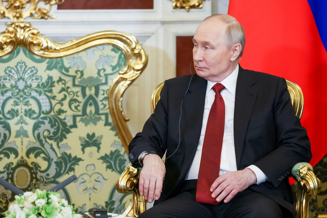 Kremlius: Vladimiras Putinas siūlo paliaubas Ukrainoje gegužės 9-ąją