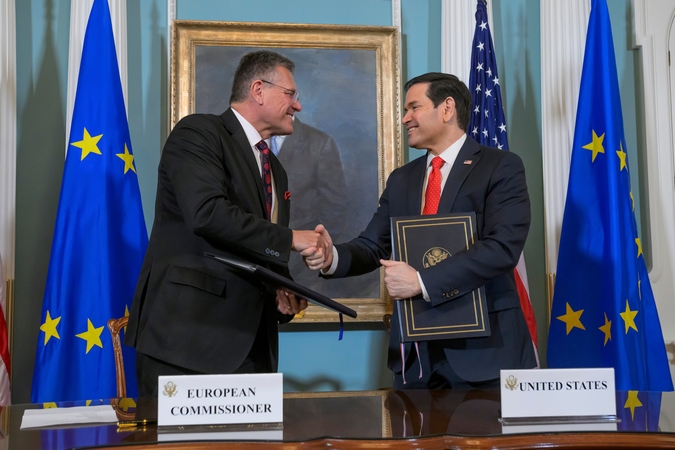 Marco Rubio ir Marošas Šefčovičius