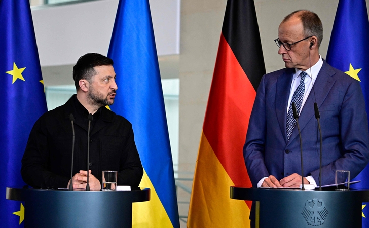 Zelenskis lankosi Vokietijoje