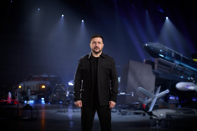 Zelenskis: Ukrainos kariuomenė tik dronais ir robotais užėmė vienas rusų pozicijas