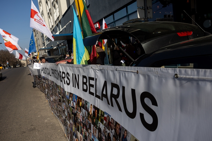 Sostinėje rengiamas mitingas Baltarusijos politinių kalinių solidarumo dienai paminėti