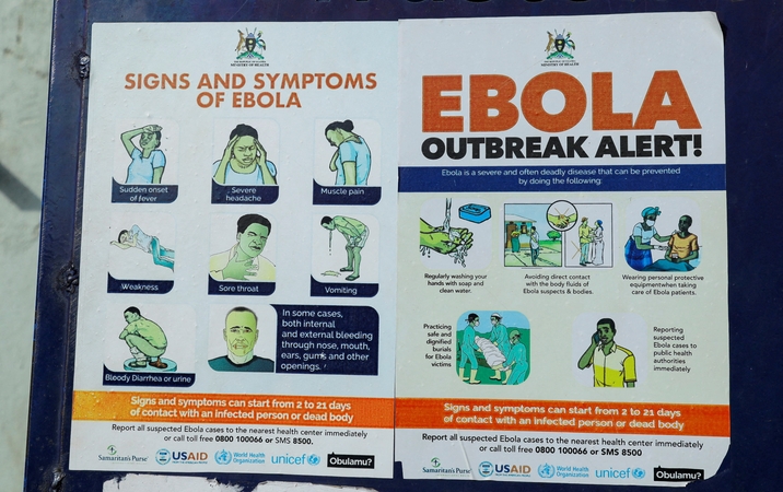 Uganda dėl Ebolos uždaro sieną su Kongo DR