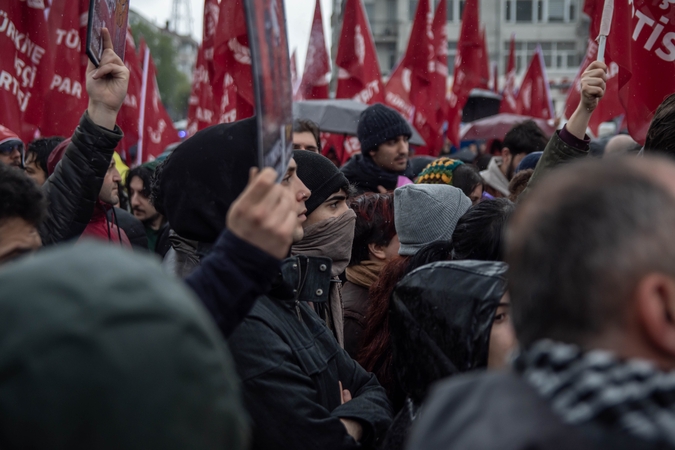 Per Gegužės 1-osios demonstracijas Stambule sulaikyta  šimtai žmonių