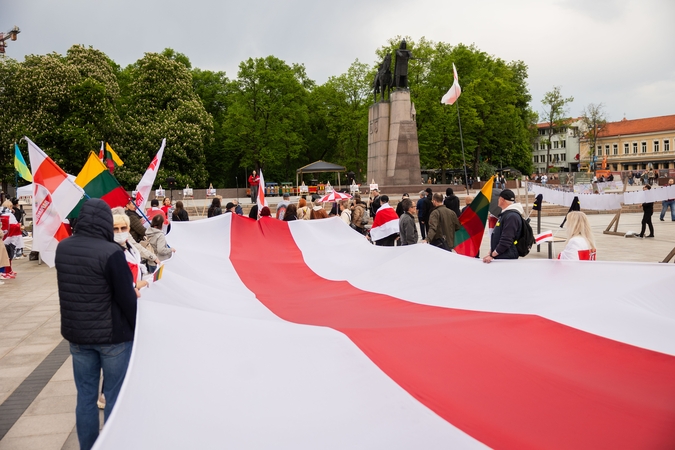 Solidarumo mitingas su Baltarusijos politiniais kaliniais