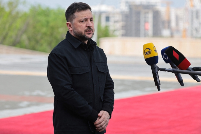 Volodymyras Zelenskis: Floridoje aptarti Rusijos karo susitiks Ukrainos ir JAV derybininkai