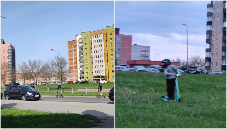 Rizikinga: paspirtukininkai taisyklių nepaiso ir elgiasi vis pavojingiau – važiuoja pievomis, rėkauja po langais ir netgi partrenkia žmones.