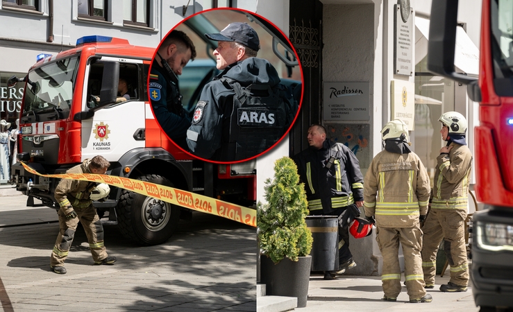 Aliarmas Laisvės alėjoje: dėl rasto sprogmens iškviestas „Aras“ 
