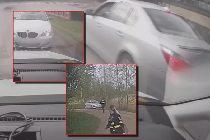 Policininkui teko panaudoti ginklą prieš agresyvų BMW vairuotoją