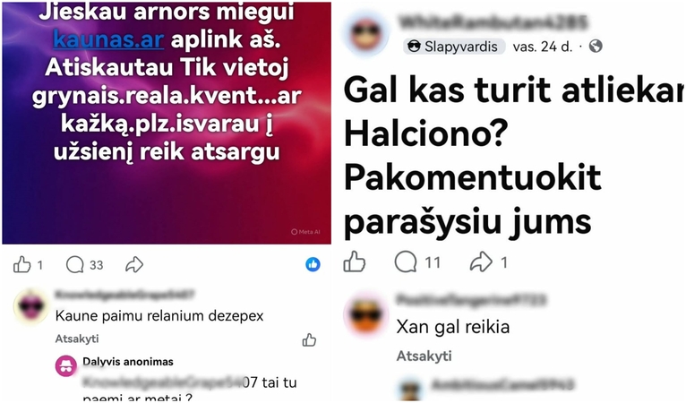 Rizikinga: socialiniuose tinkluose plintanti nelegali vaistų prekyba kelia susirūpinimą.