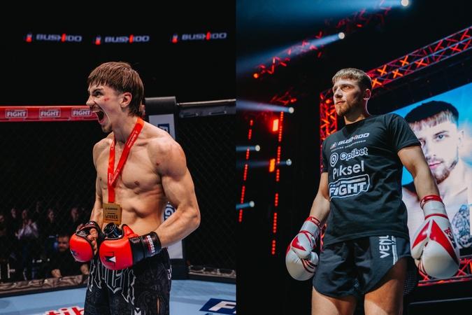 Emilis Panceris (kairėje), Lukas Motieka (dešinėje).