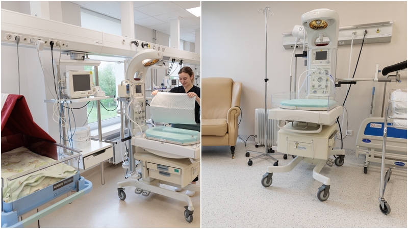 Aplinka: gimdyklos ir pogimdyvinės palatos bei kitos erdvės LSMU Kauno ligoninės Akušerijos ir ginekologijos skyriuje Josvainių gatvėje – šviesios, jaukios ir modernios, pritaikytos šeimoms.
