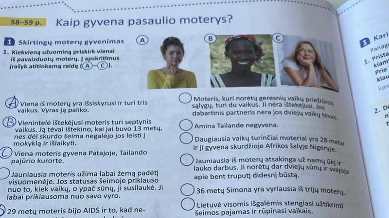 Leidykla pakeis pasipiktinimą sukėlusią užduotį septintokų geografijos pratybose