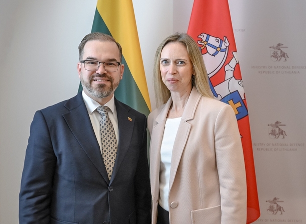 Su ambasadore susitikęs ministras sako gavęs patikinimą dėl JAV įsipareigojimų Lietuvos saugumui