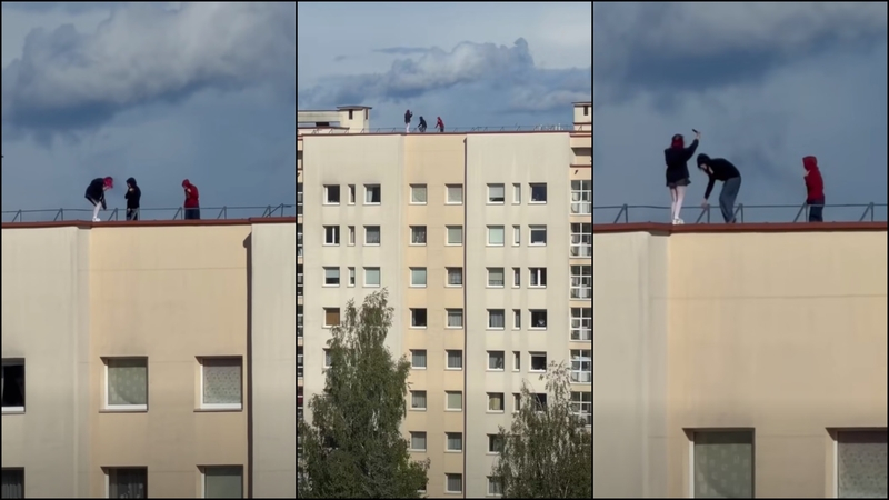 Paauglių elgesys ant stogo stingdo kraują: reikia suspėti padaryti bent porą nuotraukų antkapiui