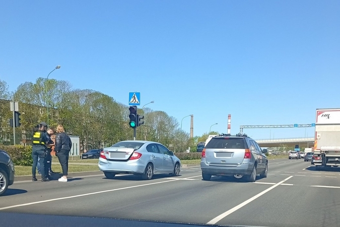 Šilutės plente – dviejų automobilių avarija: žmonės nenukentėjo