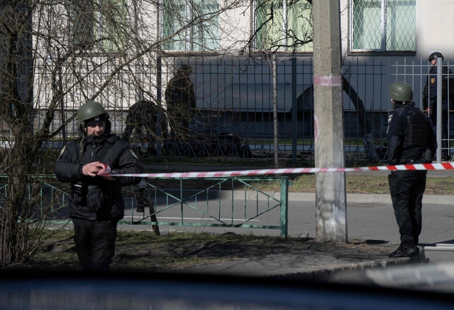 Ukrainos pareigūnai: pasibaigus paliauboms Kyjivas patyrė oro ataką