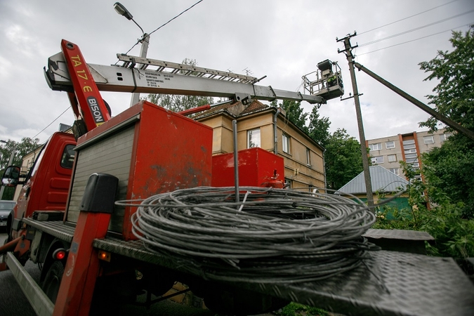 Stichijai nerimstant elektros vis dar neturi apie 600 vartotojų