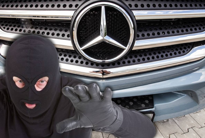 Kaune apvogtas automobilis „Mercedes-Benz“: nuostolis siekia 16 tūkst. eurų