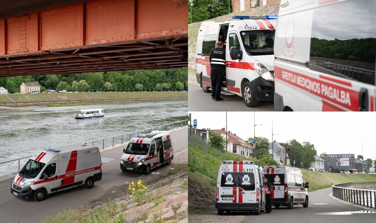 Nuo Vytauto Didžiojo tilto nukrito žmogus: iš tarnybų atskriejo tragiška žinia