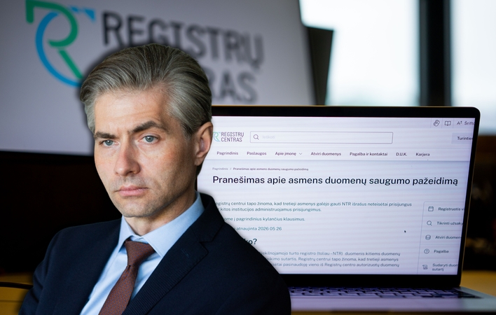 Iš Registrų centro pavogti užsienio reikalų ministro ir jo šeimos duomenys