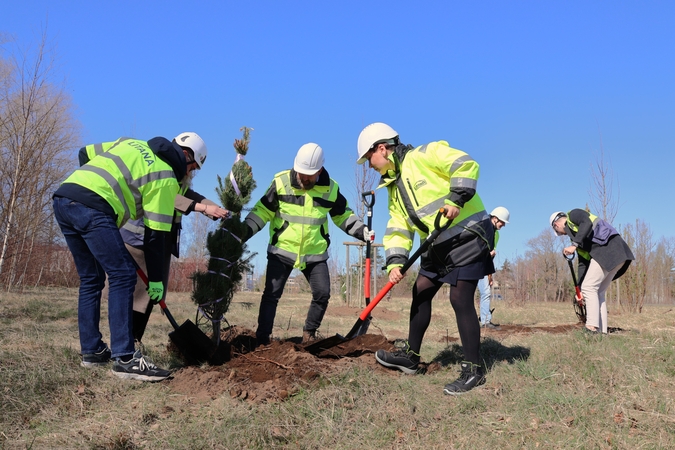 Trijų hektarų plote įmonės darbuotojai jau pasodino 200 medelių, o ateityje  jų čia turėtų augti net du tūkstančiai. Gargžduose atsiras naujas parkas, miškas, pėsčiųjų takai ir poilsio zonos.