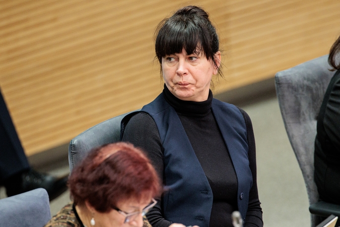 Socialdemokratė Kižienė dėl šalia Seimo pastatyto traktoriaus kreipėsi į savivaldybę bei policiją