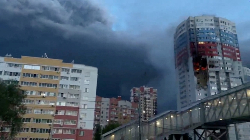 Ukrainos dronai smogė Riazanės naftos perdirbimo gamyklai