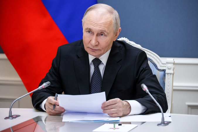 Vladimiras Putinas: per Kyjivo smūgį okupuotoje Rytų Ukrainoje žuvo 6 žmonės, dar 15 dingę
