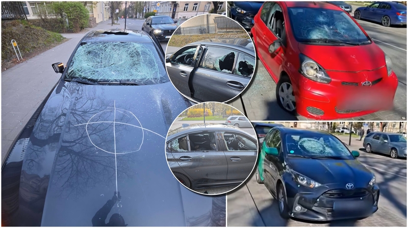 Miesto centre – pribloškiantis vaizdas: suniokoti trys automobiliai