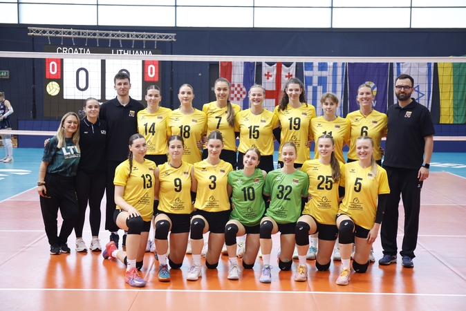 Antroji nesėkmė turnyre: Lietuvos tinklininkės Europos lygoje nusileido kroatėms