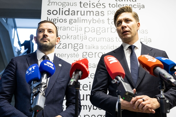 Virginijus Sinkevičius (kairėje) ir Mindaugas Sinkevičius