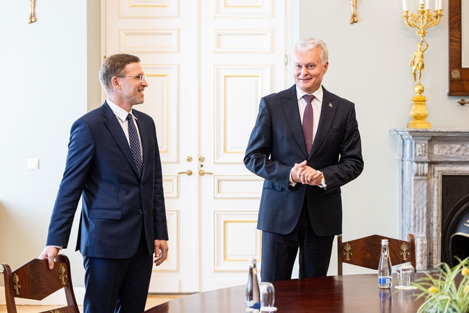 Linas Kukuraitis (kairėje) ir Gitanas Nausėda