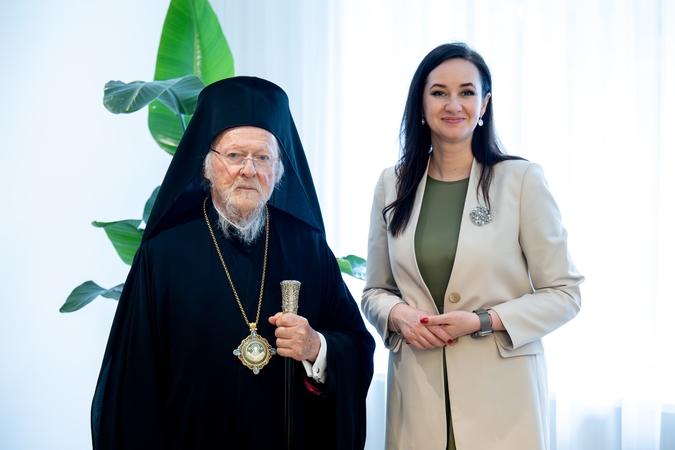 Premjerė su Konstantinopolio patriarchu aptarė egzarchato Lietuvoje klausimus, paramą Ukrainai