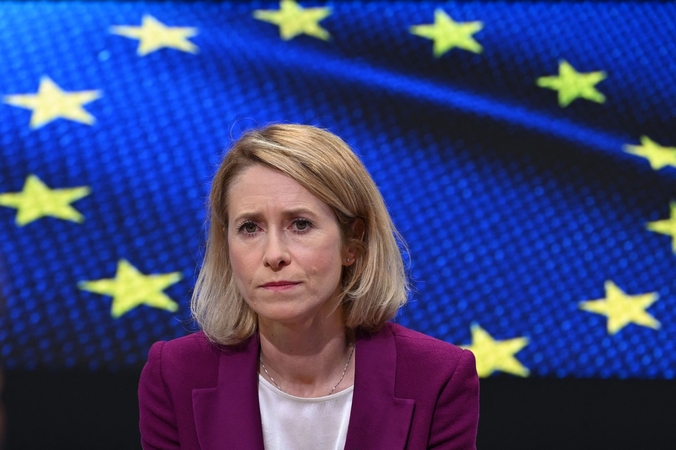 Kaja Kallas: Ukrainos dronų smūgiai kelia paniką Kremliui