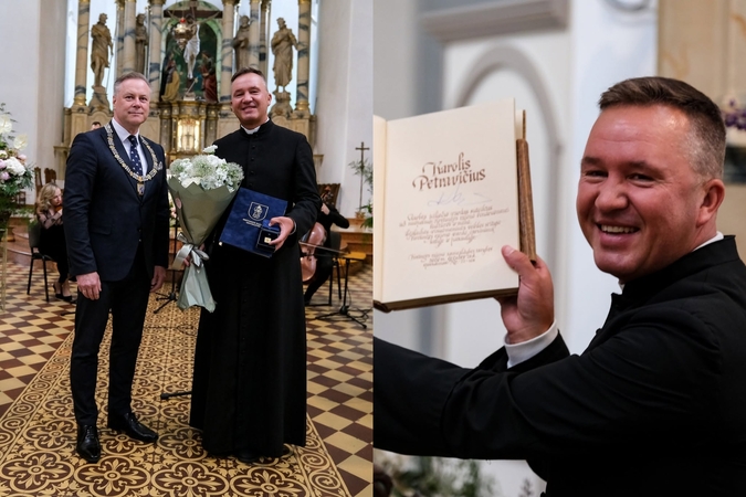 Klebonui Karoliui Petravičiui suteiktas Kretingos rajono Garbės piliečio vardas
