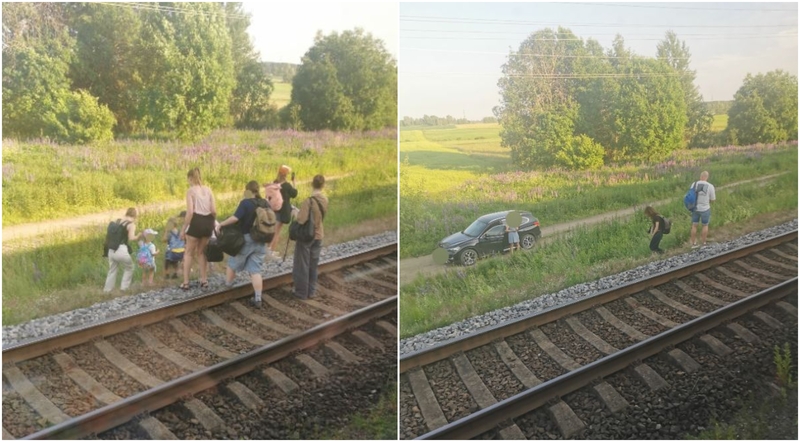 Sprendimas: dėl sugedusio traukinio dalis keleivių nusprendė nebelaukti pagalbos ir pėsčiomis patraukė per mišką artimiausių kaimų link.