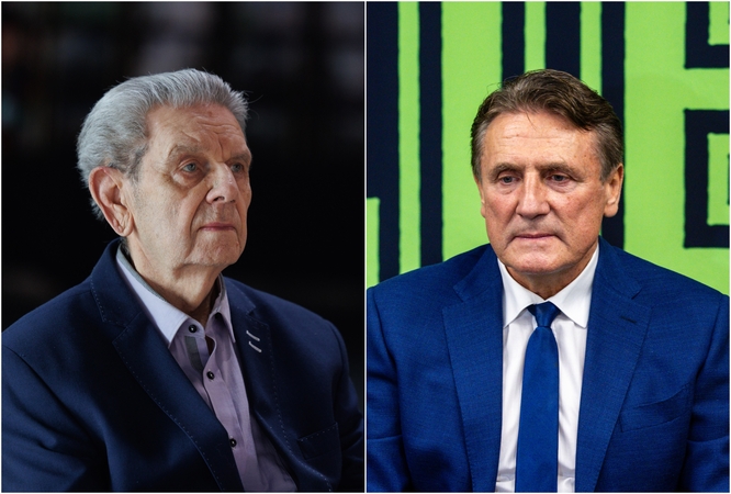 Vladas Garastas (kairėje) ir Valdemaras Chomičius
