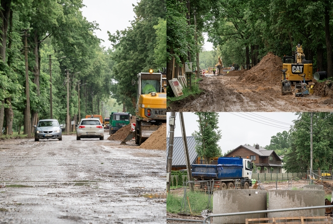 Alksnių gatvės gyventojus įkalino gretimos gatvės remontas: esame visiškai uždaryti